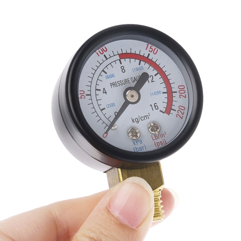 Dual Scale Economical All Purpose Pressure Gauge with Brass Internals 0-220 PSI/KPa