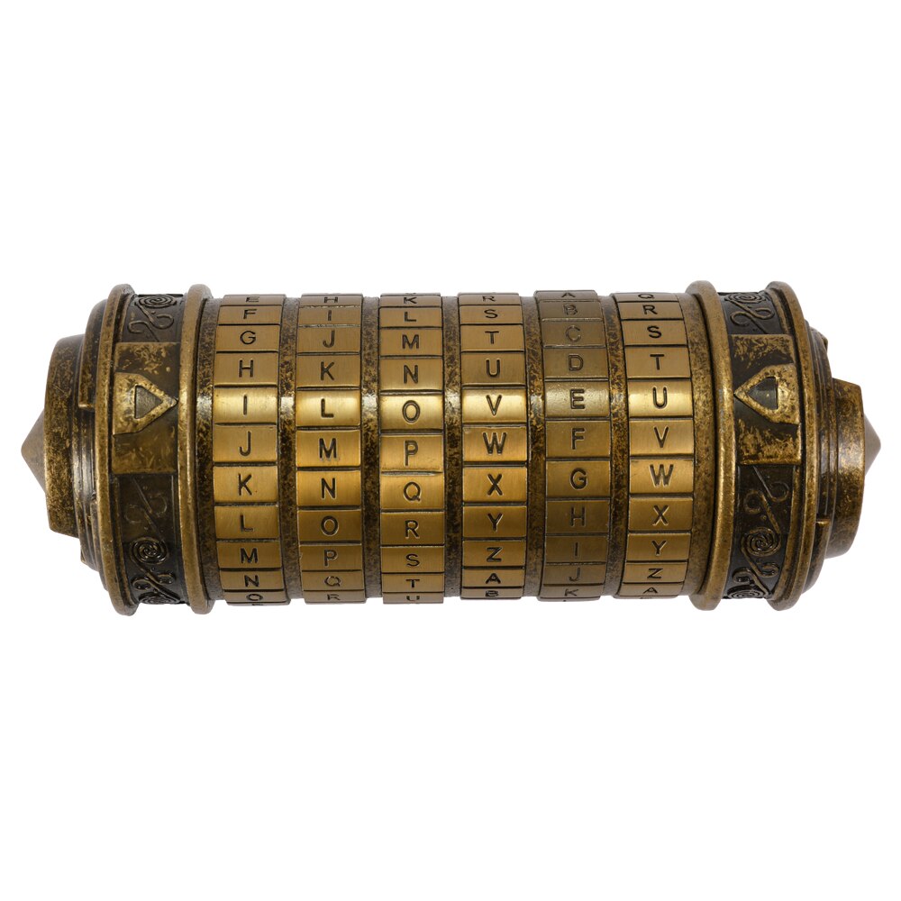 Retro Birthday Valentine Box Code Alphabet Locks for Ring Retro Cylinder Lockbox Cylindrical Lock Home Decoration