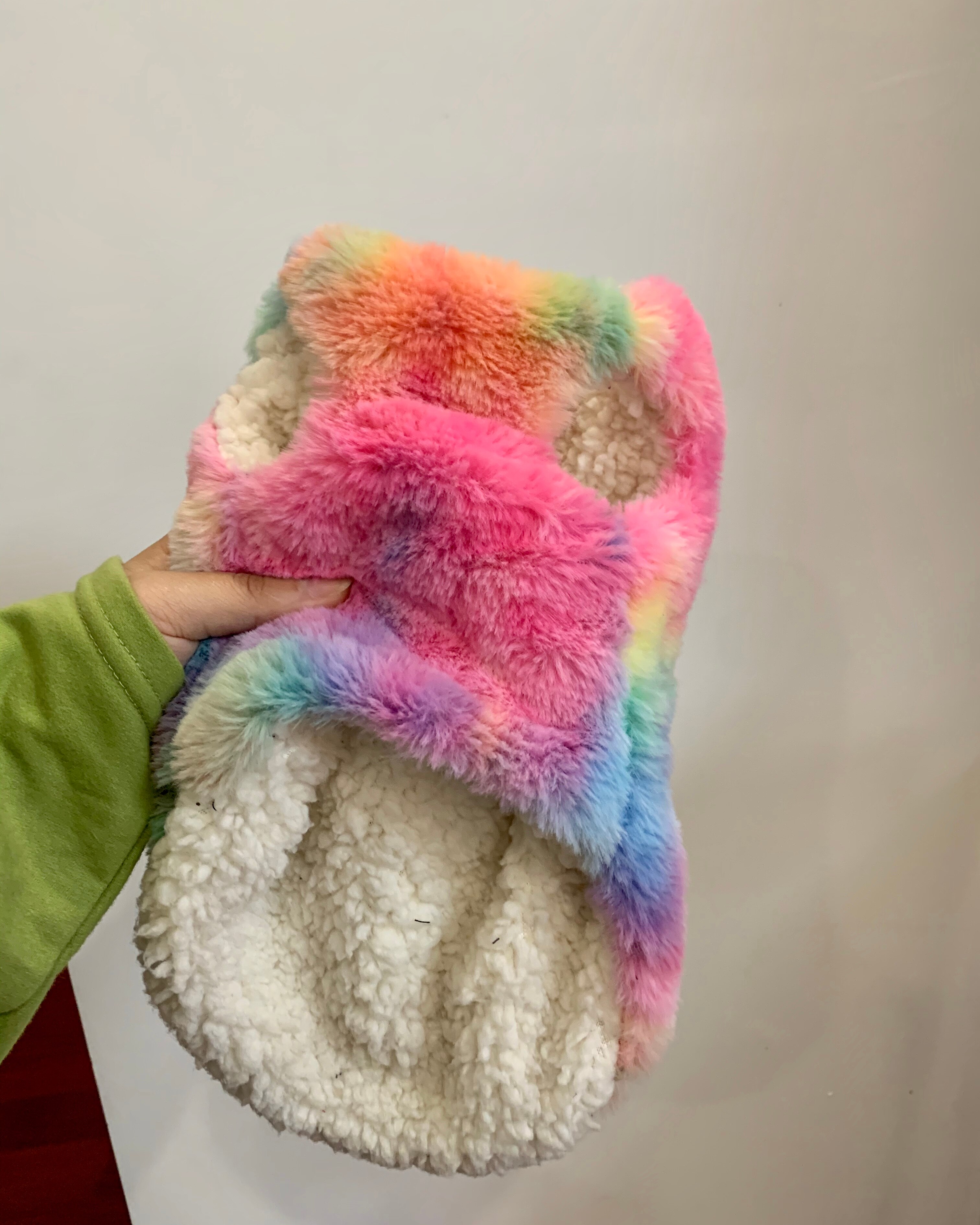 Sphinx Devon Kurze Füße Haarlosen Katze Kleidung Kleidung Winter Verdickung Warme Pelz Regenbogen Dicken Mantel Plüsch: Sleeveless / XS