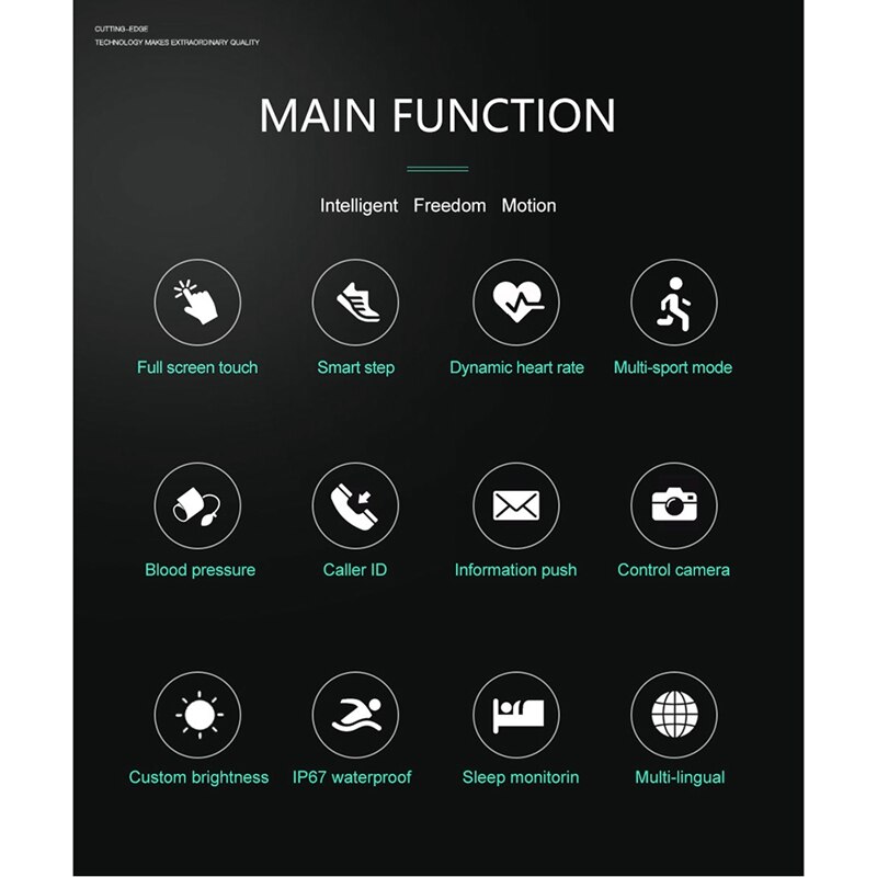 V5 slimme horloges sport armband fitness tracker bloeddruk hartslag voor xiaomi ios android
