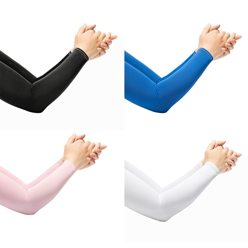 Outdoor Long Gloves Sun UV Protection Hand Protector Cover Arm Sleeves Ice Silk Sunscreen Sleeves Elasticity Arm Sleeves