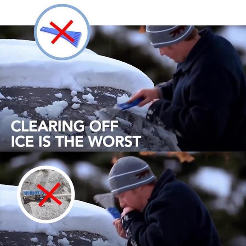 Herramientas para quitar la nieve del coche rascador de hielo con forma de embudo automático Deicer cono desescarchado de ventana mágica herramienta útil de limpieza