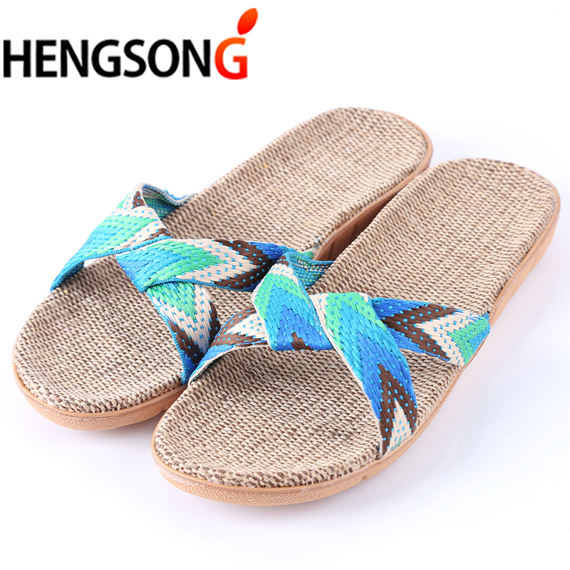 Zapatos deportivos de verano para mujer, sandalias de playa Unisex para hombre, zapatos de exterior, sandalias de playa con cinturón cruzado de lino, zapatillas