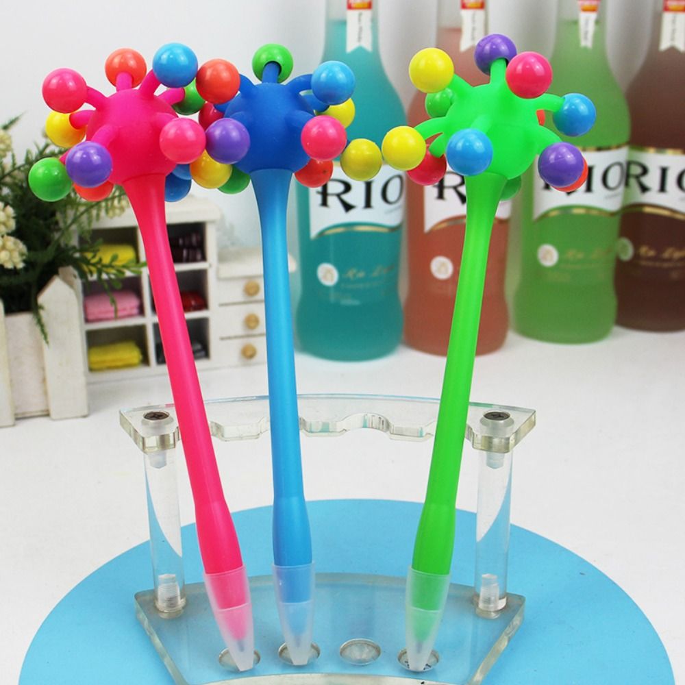 Fun To Your Writing Small Ball Ballpoint Pen Novelty Pen Entertainment Toy Pen Decompression Pull Ballpoint Pen Office Supplies