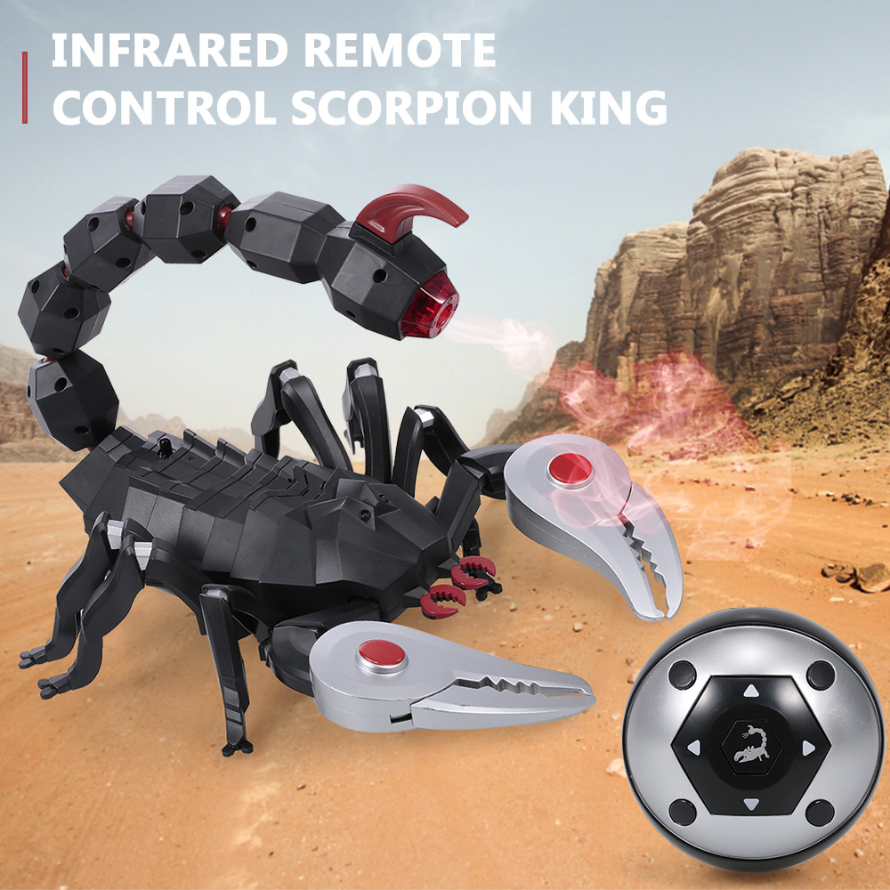 Rc animal  fk503a infrarood afstandsbediening schorpioen rookeffect spray water schorpioen rc dieren speelgoed voor kinderen