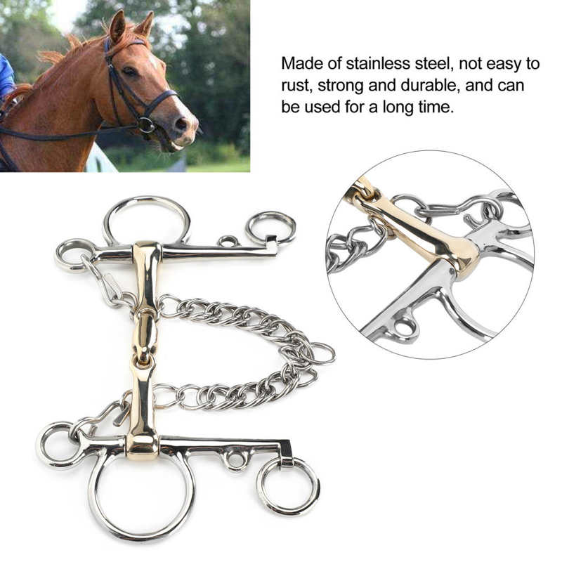 Paardrijden Apparatuur Paard Bits Rvs Pelham Paard Bit Accessoire Jointed Silicon Messing Connector Mond Producten