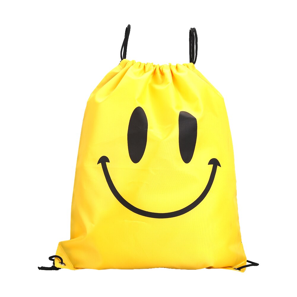 Waterdichte 34*42Cm Dubbellaags Trekkoord Rugzakken Kleurrijke Schoudertas Zwemmen Tassen Voor Outdoor Sport Reizen Draagbare Tas: YellowSmile