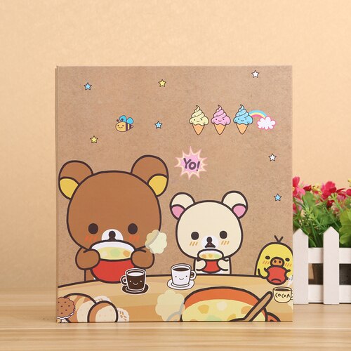 300 Pockets Photos Cartoon Cover Interleaf Photo Album Wedding Baby Kids Cartoon Photo Album for 5, 6 Inch Photos WY80503: A