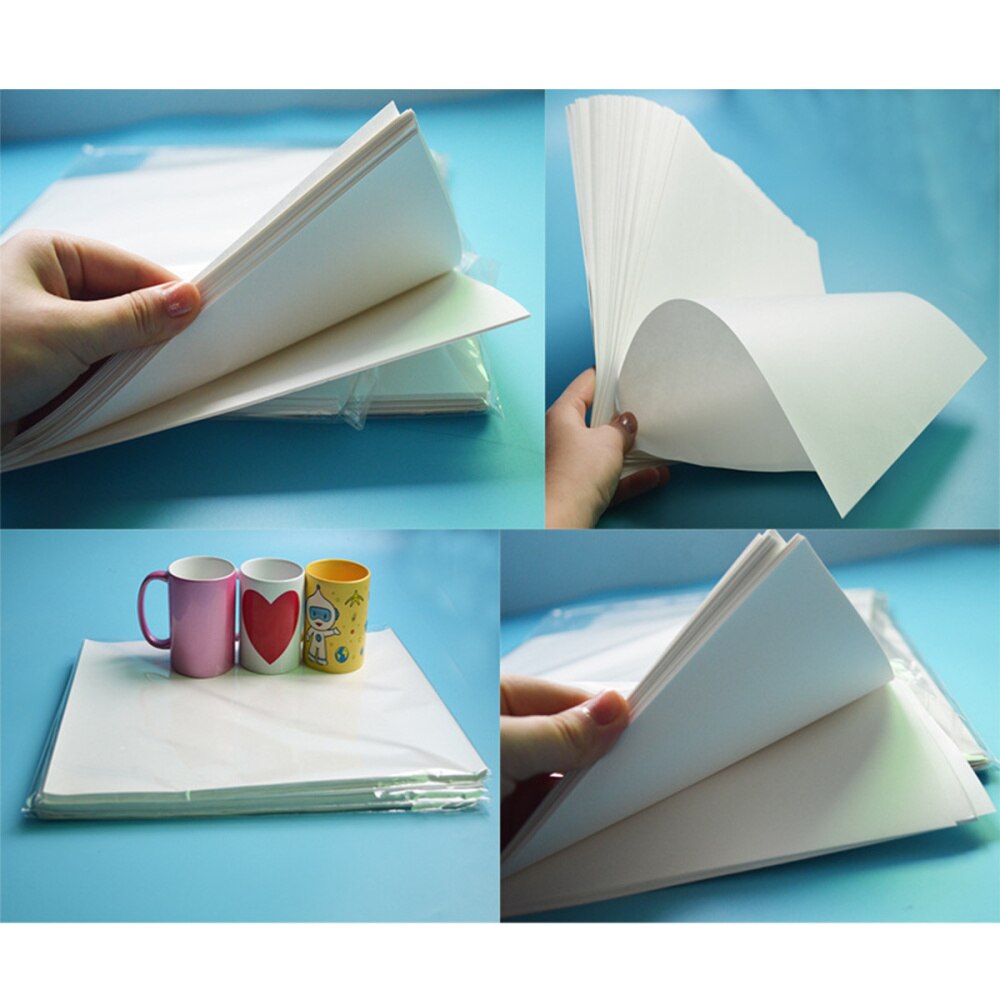 20pcs Heat Transfer Printing Paper A4 Sublimation Transfer Paper (White)