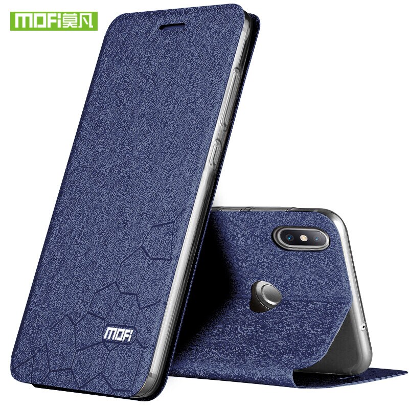 Voor xiaomi  mi 8 hoesje voor xiaomi  mi 8 lite hoesje siliconen flip leer voor xiaomi  mi8 hoesje originele mofi 360 schokbestendige hoes