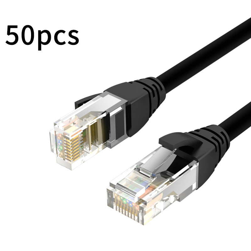 50Pcs Ethernet Kabel Cat6 Lan Kabel 0.3M/0.5M Utp RJ45 Netwerk Patch Kabel Voor Ps Pc internet Modem Router