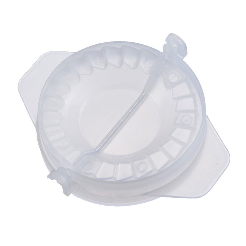 Gør-det-selv dumplings værktøj hvede halm jiaozi pierogi form dumpling form clips bageforme wienerbrød køkkentilbehør: Gennemsigtig