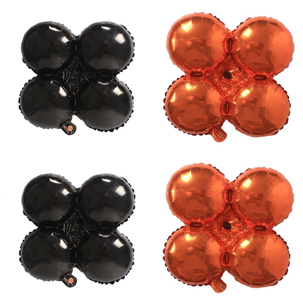 50 stuks Halloween Klavertje Vier Hart Ster Ballonnen Halloween Decoraties Folie Helium Ballon Opblaasbare Speelgoed Feestartikelen