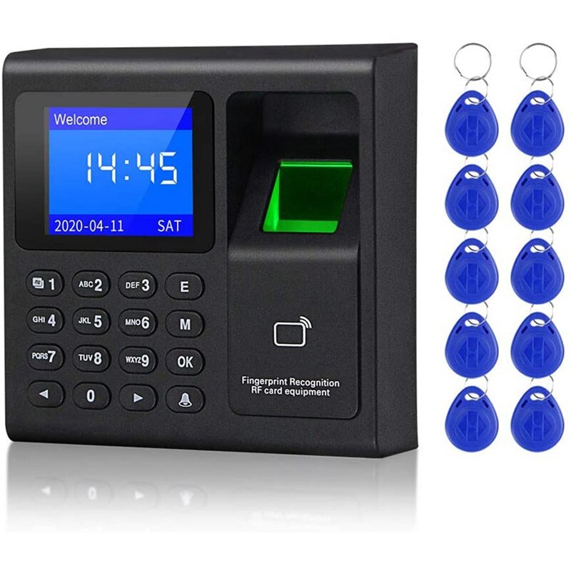 Biometric RFID Access Control System RFID Keypad USB Fingerprint System Electronic Time Clock Attendance Machine: Default Title