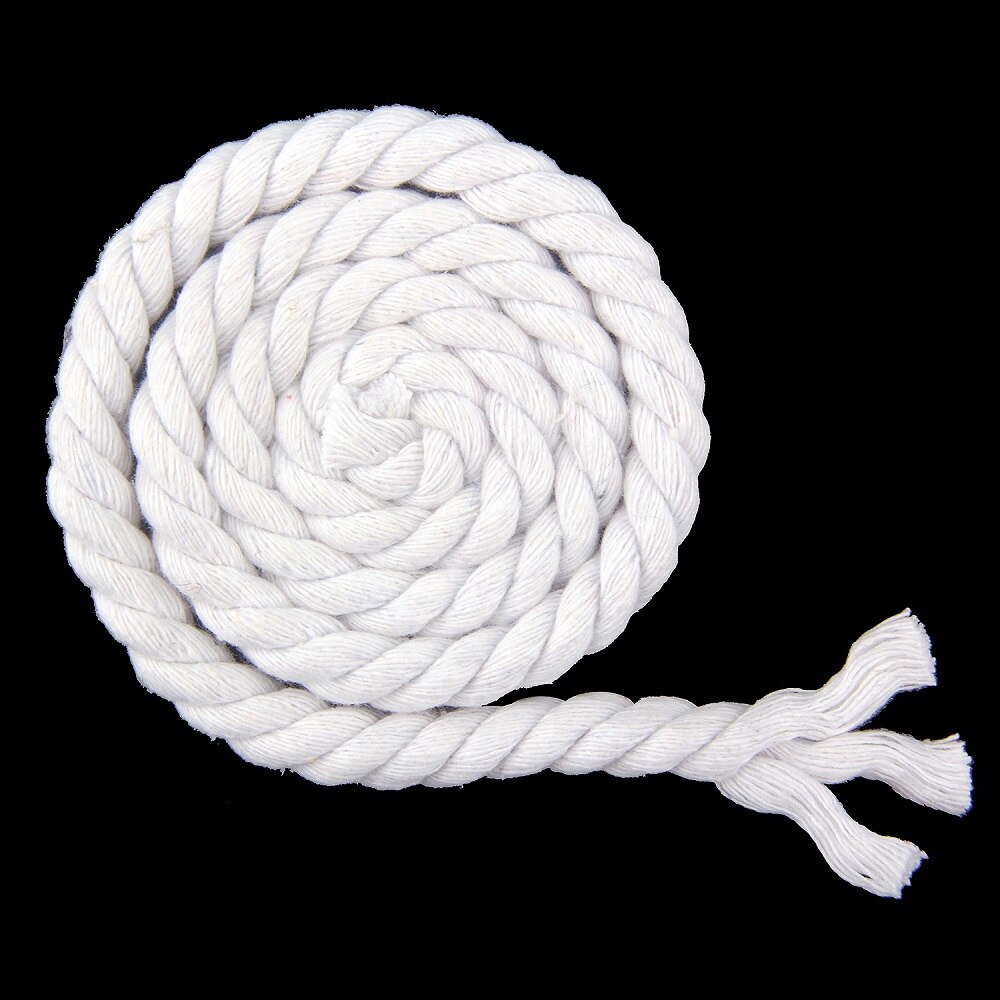 8mm Baumwolle Seil 10 Meter 3 Aktien Twisted-Cords Für Home Textil Handwerk Dekoration Tasche Kordelzug Gürtel DIY Lanyard gewinde Schnur: 17 whtie