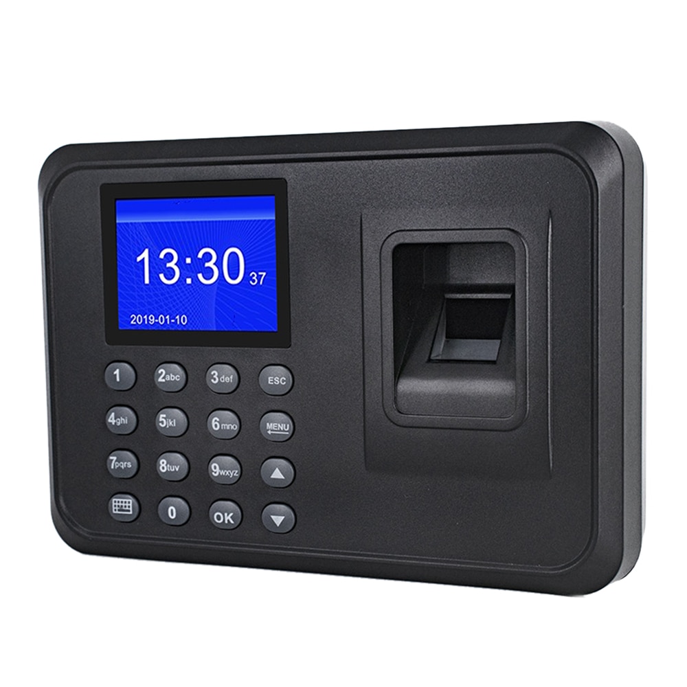 Multi-language Fingerprint Time Attendance System Clock Recorder Employee Recognition Recording Device Electronic Machine