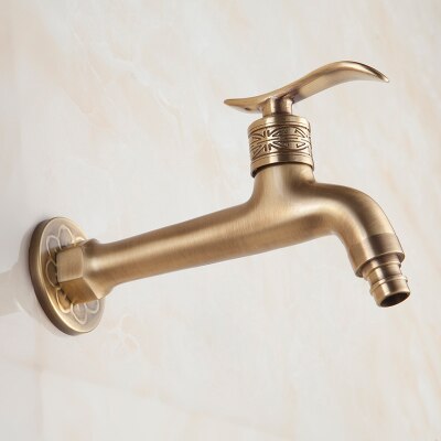 13 Stijl Retro Messing Keuken/Badkamer Kraan, Antieke Koperen Mop Zwembad Muur Kraan, verlengd Tap Speciaal Voor Wasmachine