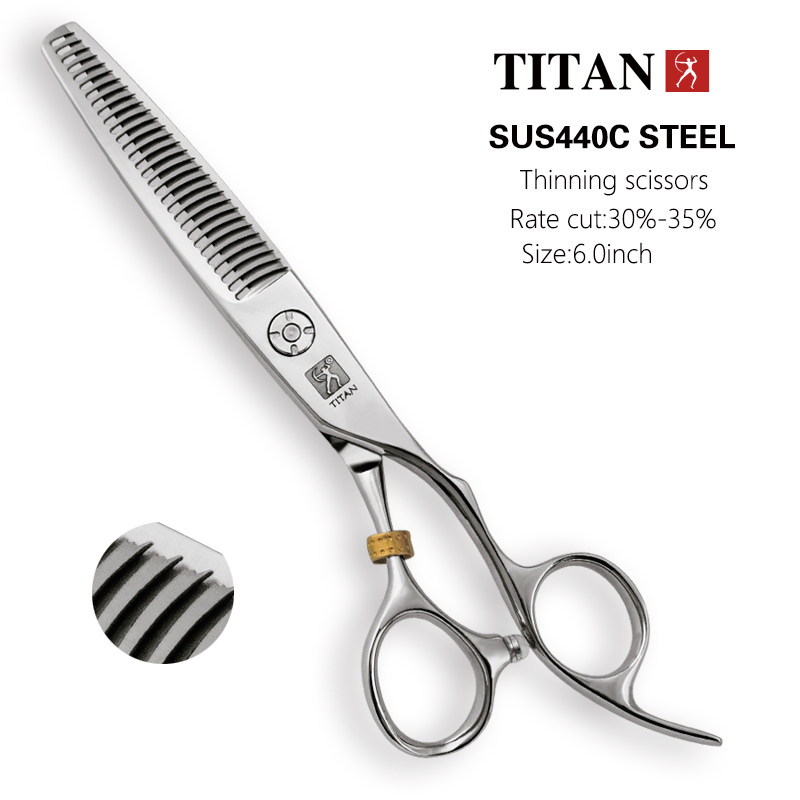 OUS AN-Ciseaux de coiffure professionnels, ciseaux de coiffeur, coupe, amincissement, recherche de cheveux, 6 po, 6.5 po, Japon, acier 440C: green