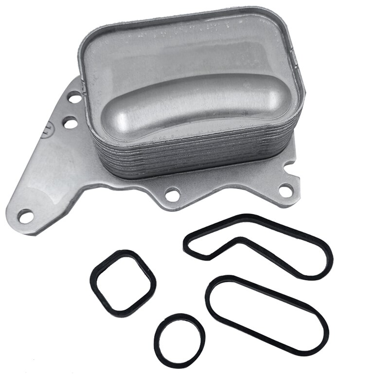 Engine Oil Cooler With-Gasket for Peugeot 206 508 5008 Citroen C5 C6 11427546279 V864374580: Default Title