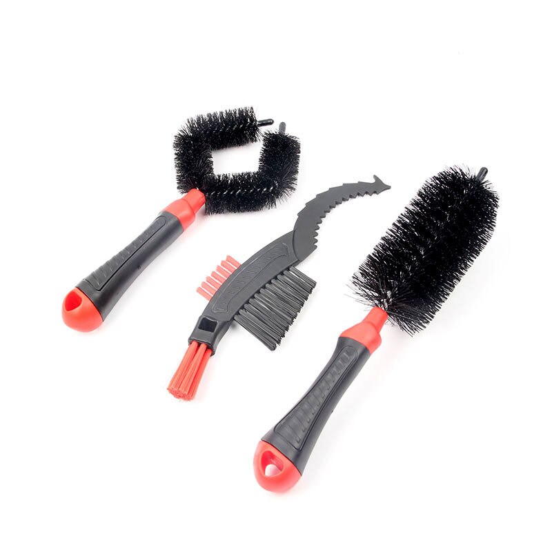 Cycling Chain Cleaning Tool Kit Bicycle Chain Mountain Bike Chain Cleaner Scrubber Brushes Wash Set Repair Protector Accessories: Red