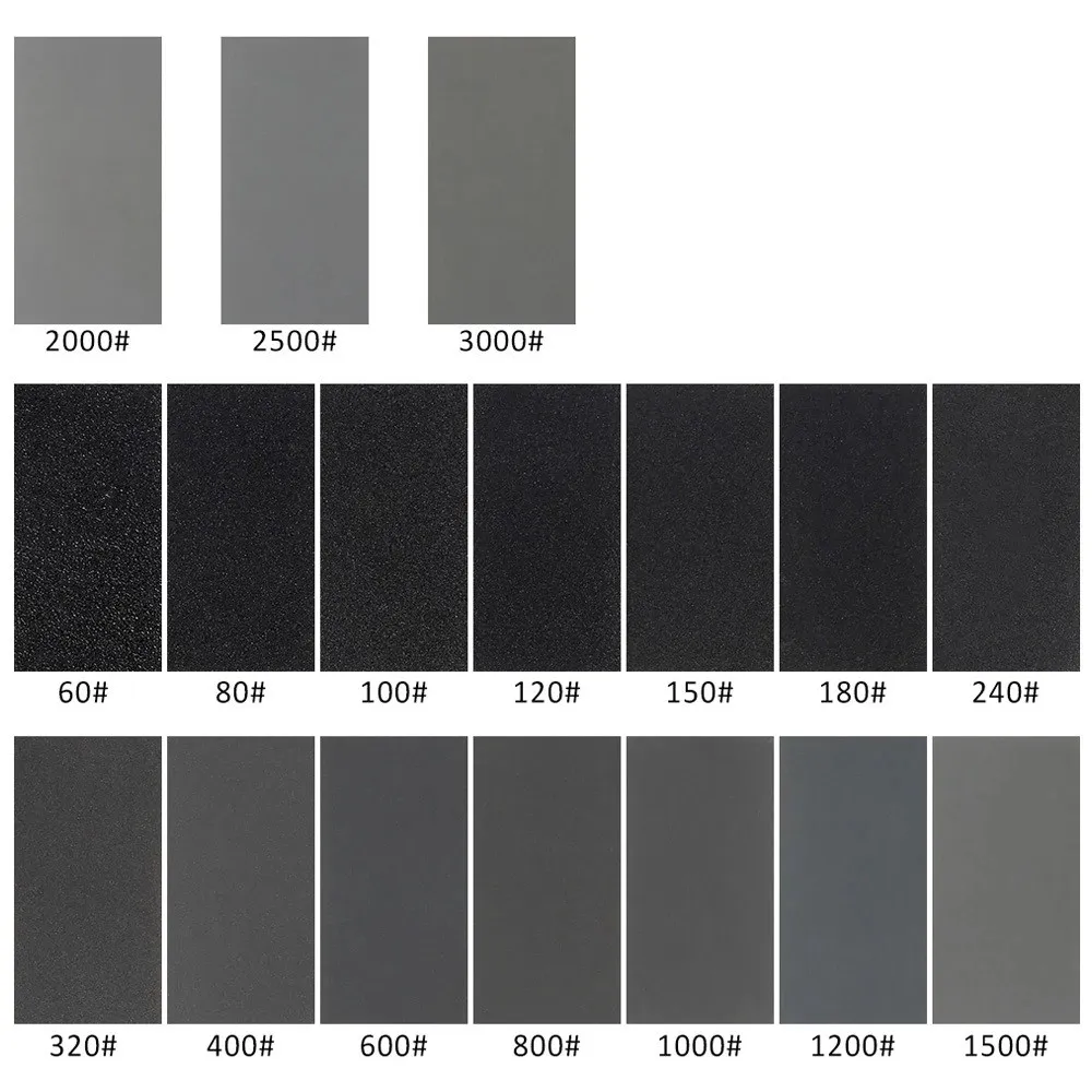 10 stuks/set schuurpapier 600 800 1000 1200 1500 2000 2500 korrel schuurpapier water/droog schuurpapier schuurgereedschap