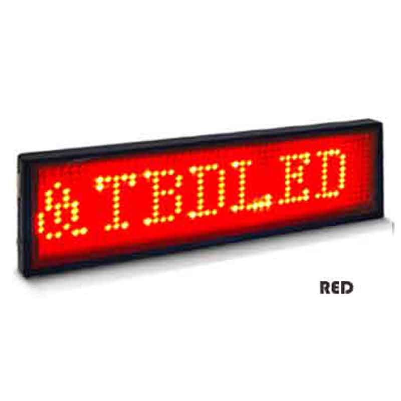 LED Name Tag Badge Module Rechargeable Bluetooth capable LED Mini Display Breastpiece DIY Programmable Scrolling Message: 300W