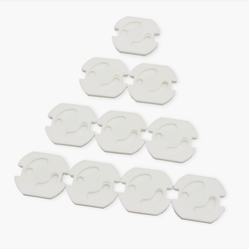 10 Pcs 2 Gaten Sockets Cover Stekkers Kinderen Elektrische Stopcontact Plug Baby Elektrische Veilig Protector Sockets Bescherming Caps