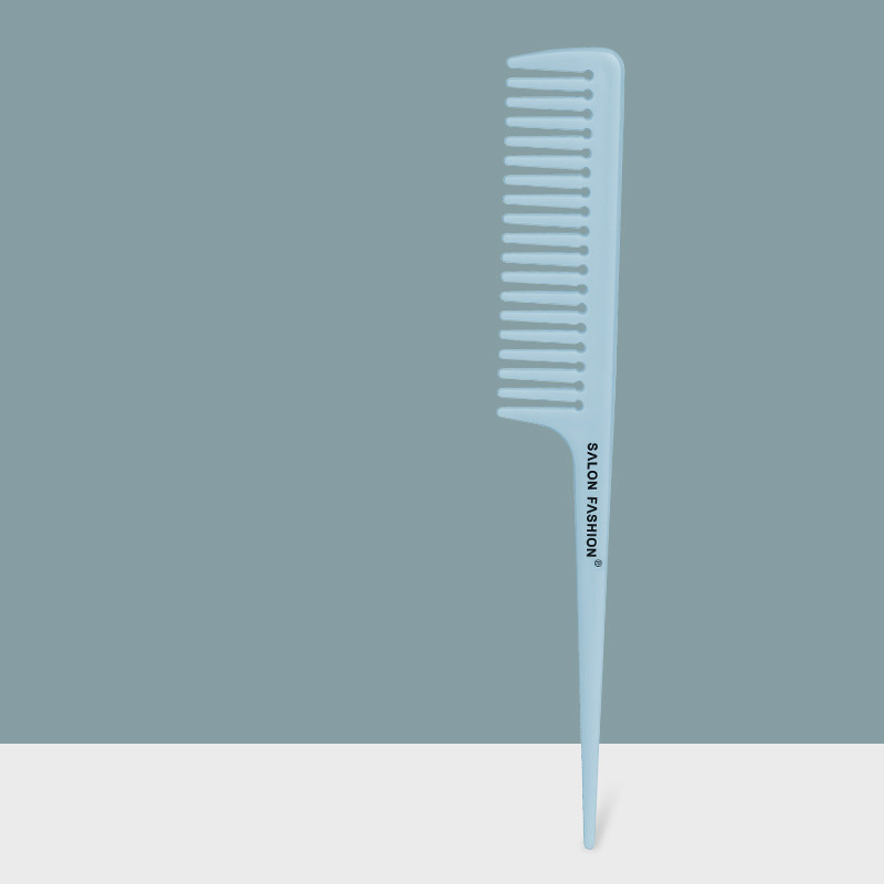 Handheld Hairbrush Wide Tooth Comb Plastic Flat Comb Hair Scalp Massage Smoothing Comb Detangle Hairdressing Comb Styling Tool: Brown
