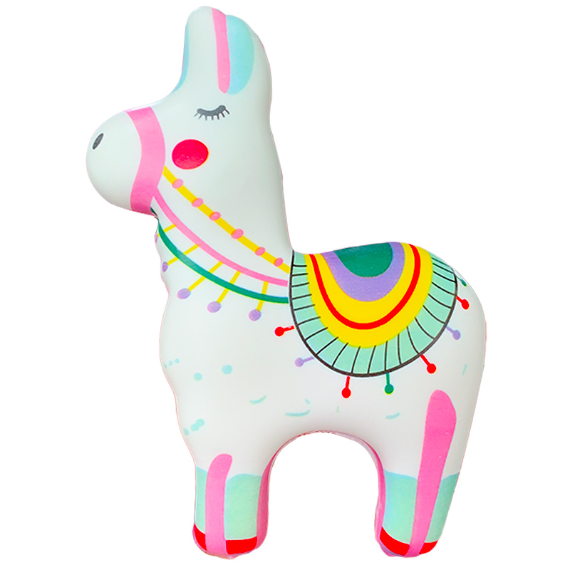 Kawaii Kleurrijke Alpaca Squeeze Speelgoed Squishy Langzaam Stijgende Zachte Scented Simulatie Stress Relief voor Kinderen Xmas Speelgoed