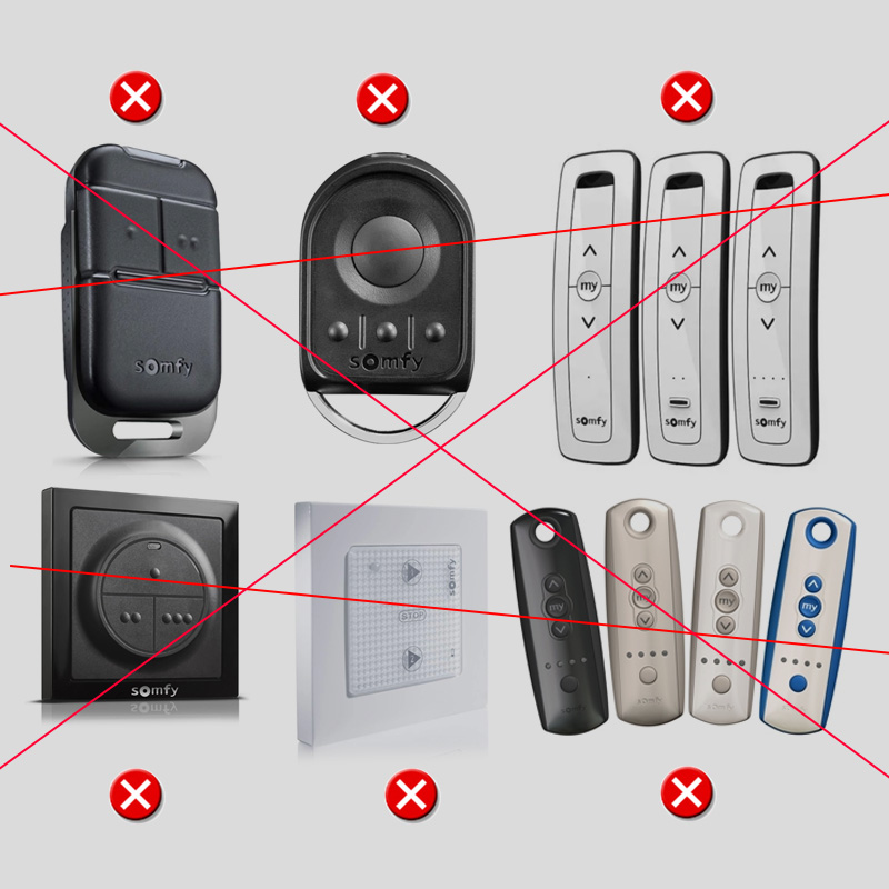 Pour SOMFY KEYTIS NS 2 RTS 1841026 Télécommande de portail 433.42MHz 2 boutons 1841025 SOMFY KEYTIS NS 4 RTS Télécommande de porte de garage