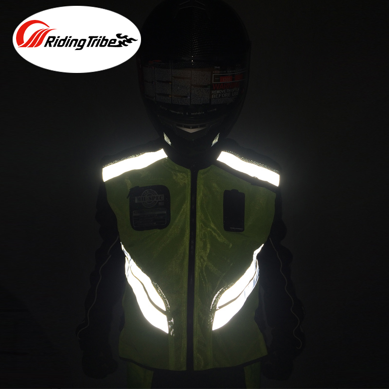 Rijden Stam Motorfiets Reflecterende Vest Motorbike Safty Kleding Moto Waarschuwing Hoge Zichtbaarheid Night Jas Vest Team Uniform