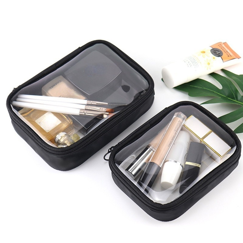 Waterdichte transparante make-up tas Dames make-up tas Reisrits Duidelijke make-up Beauty Wash Organizer Badtoilettassen Kit
