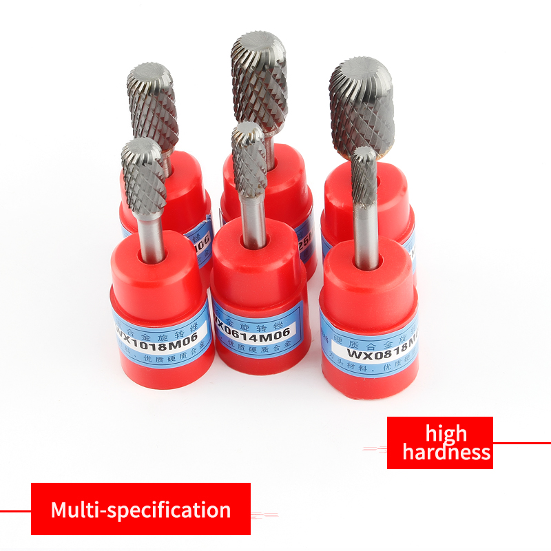 Tête d'alésage rotative, cylindrique, Semi-circulaire, en alliage d'acier au tungstène, tête de meulage, fraise à bois en forme de W, 1 pièce