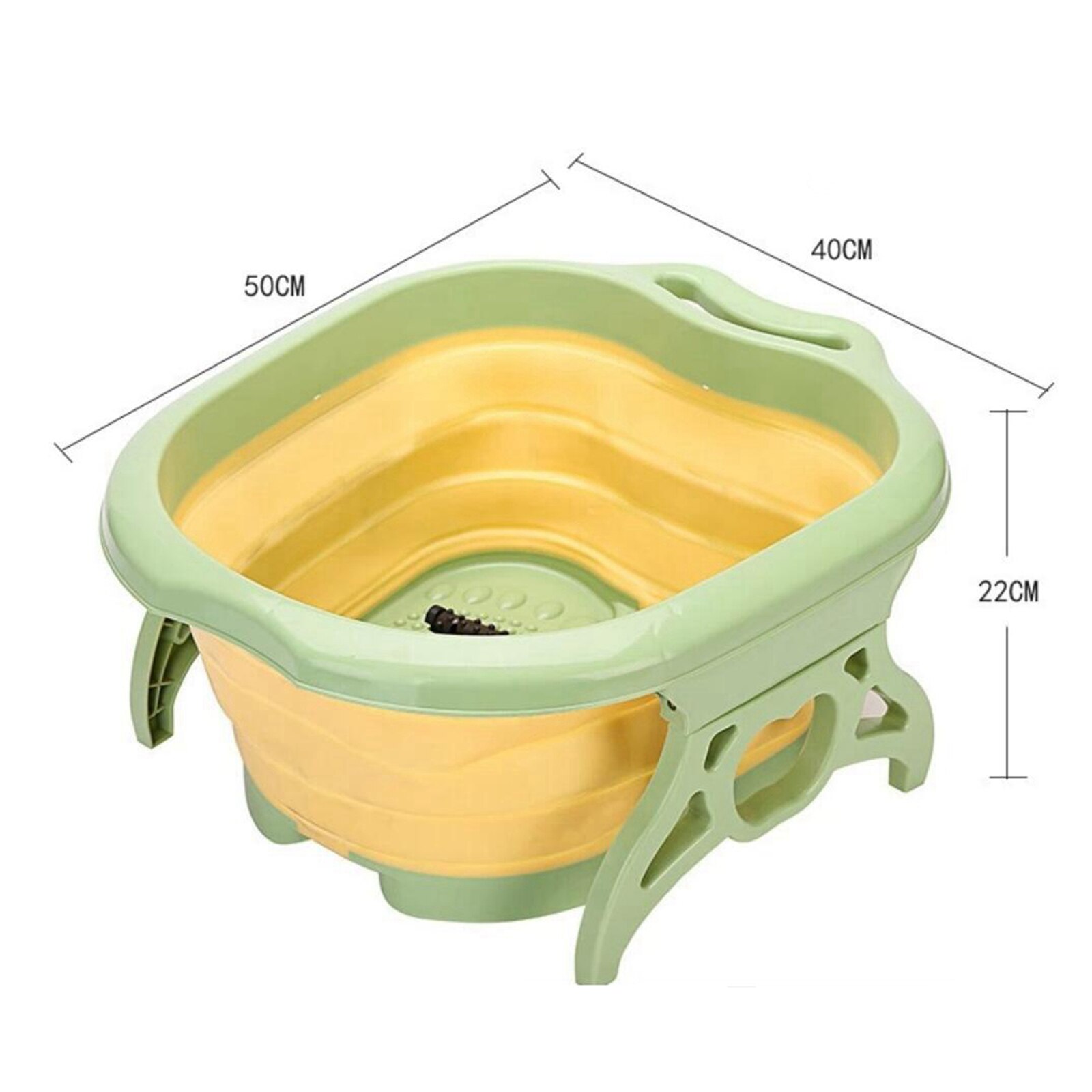 Pie de plástico plegable bañera cubo Bol pie Spa pedicura