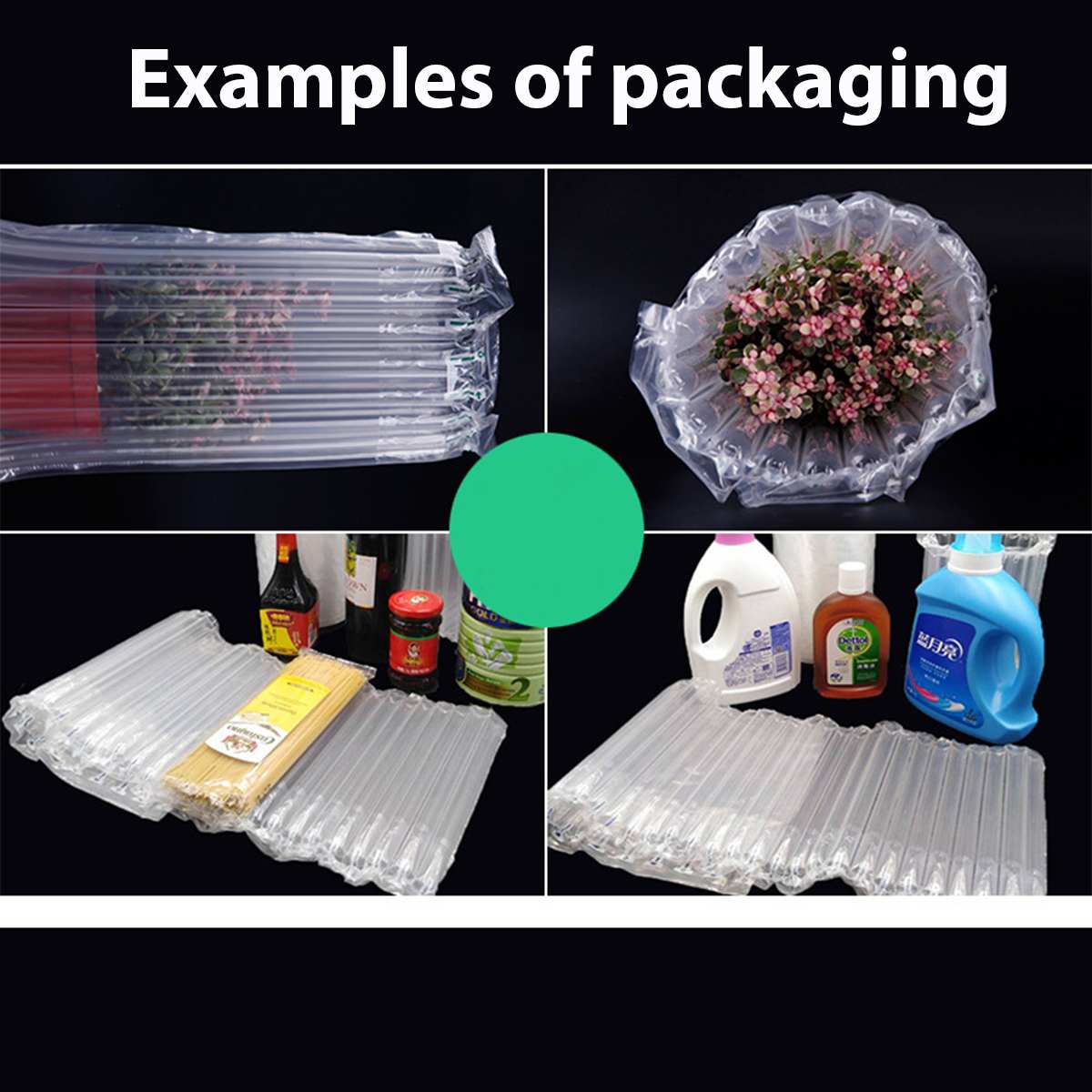 Inflatable Air Column Bag Coil Express Packaging Shockproof Bubble Film Anti-Collision Buffer Inflatable Bubble Column Courier