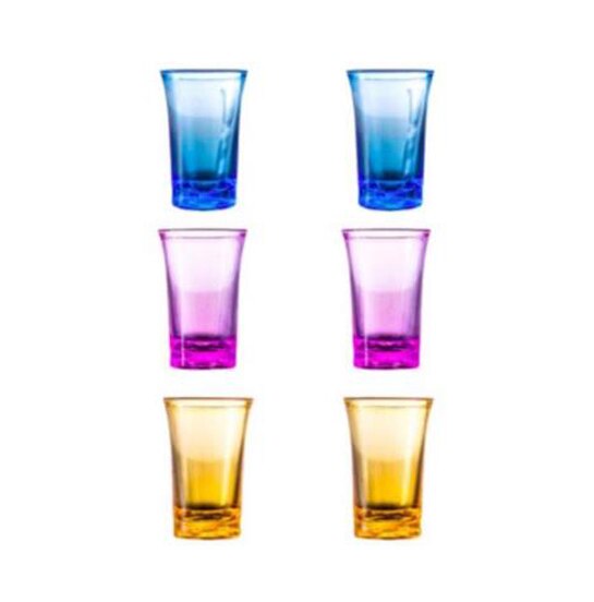 Shot Glas Dispenser 6 Bullet Bril Drinking Game Caddie Wijnrek Party Drink Drinken Rack Bar Cocktail Snel Vullen: 6 pc Color