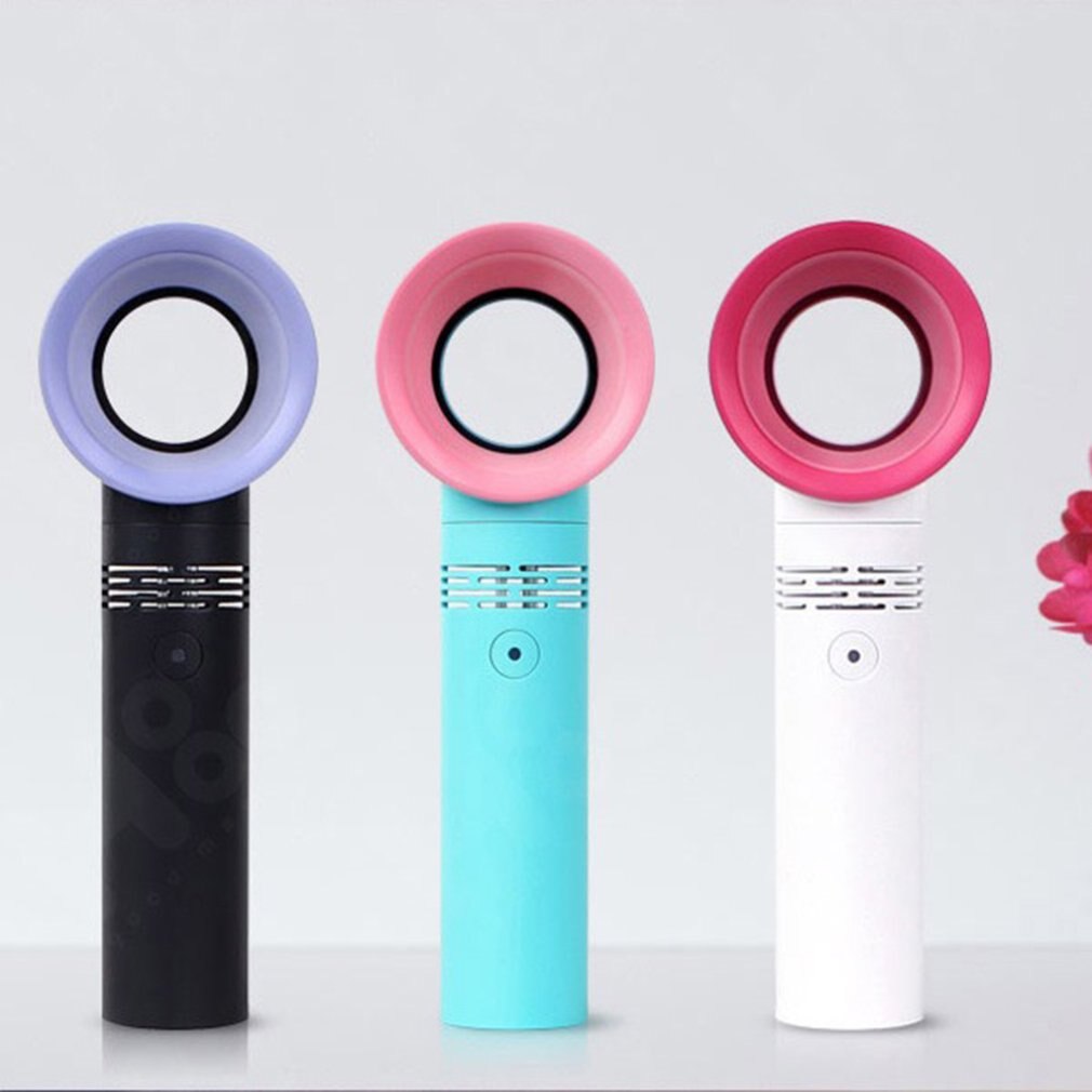 Bladloze Ventilator Oplaadbare Handheld Mini Fan Handige Usb Ventilator Draagbare Mouwloze Mini Bladeless Koeler Handy Fan