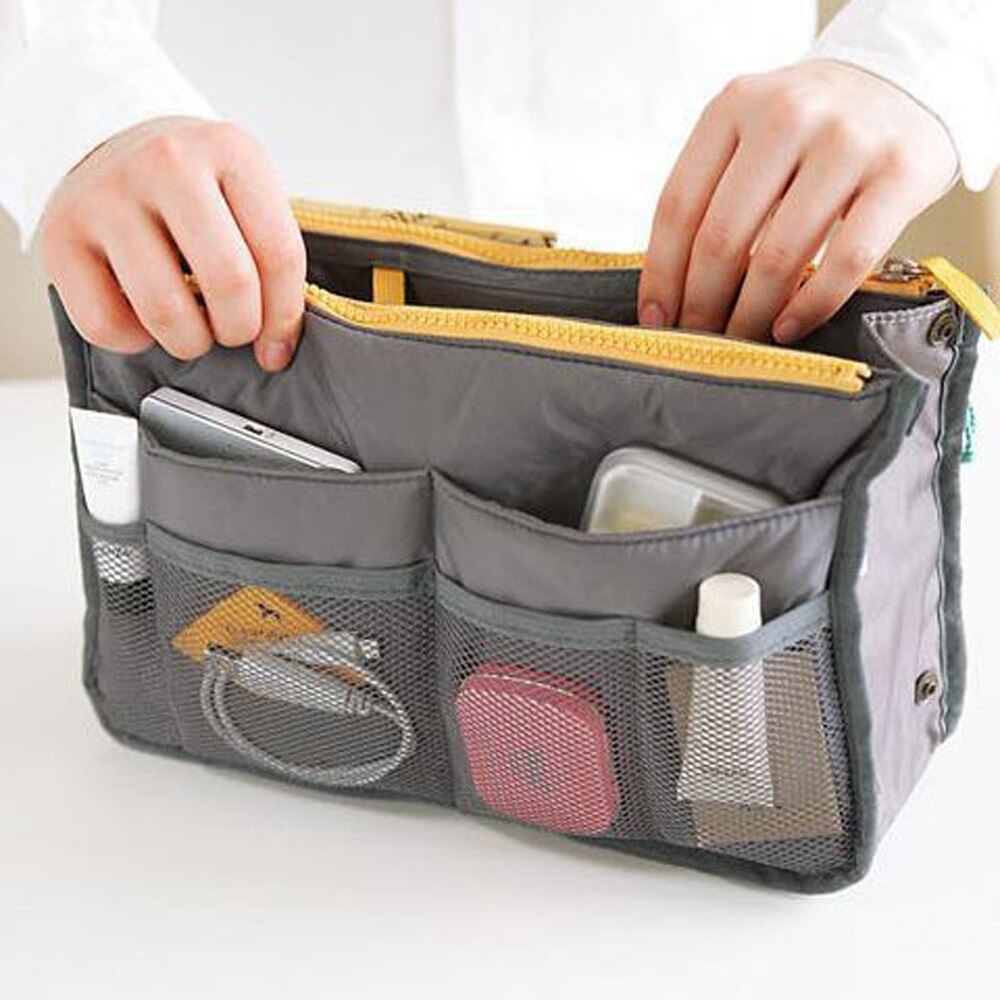Portable Multi Function Dual Zipper Storage Bag Cosmetic Organizer Holder Outdoor Convenience Bags Sport Storage Bag