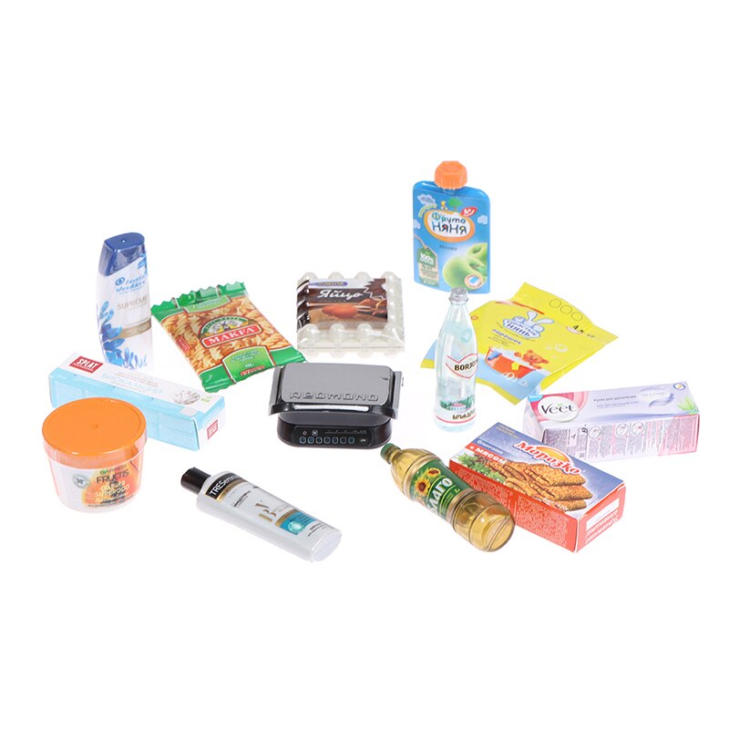 1pc Random Miniature drink food canned food play blind bag play supermarket toy beverage and snack blind bag (random style)