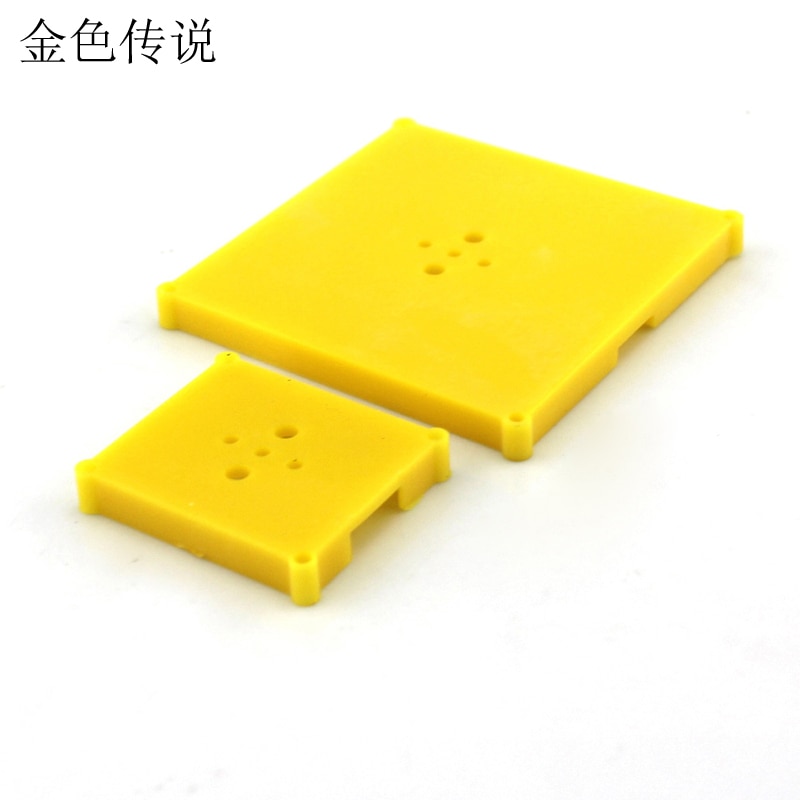 Plastic case (geel) Geperforeerde plaat Maker materiaal Model panel Handleiding plastic plaat Met gat base