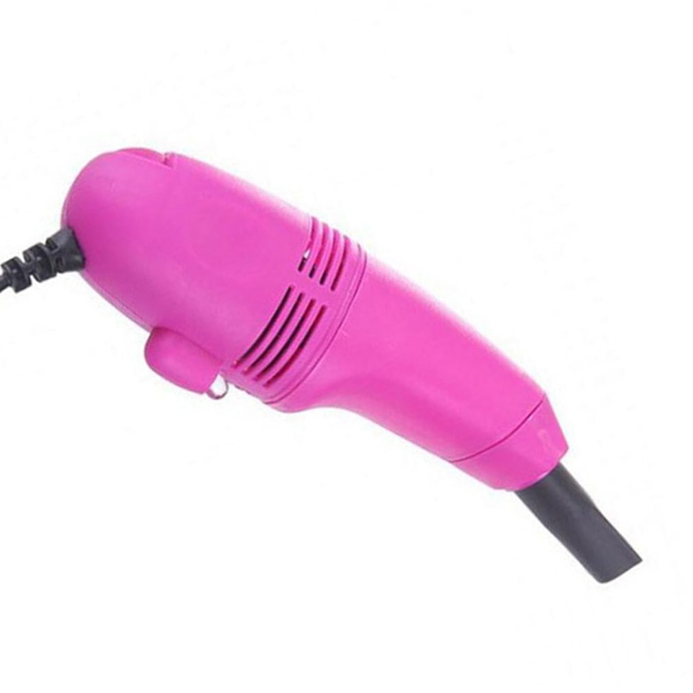 1Pc Usb Keyboard Cleaner Pc Laptop Cleaner Computer Vacuum Cleaning Kit Tool Remove Dust Brush Home Office Desk: Rose red
