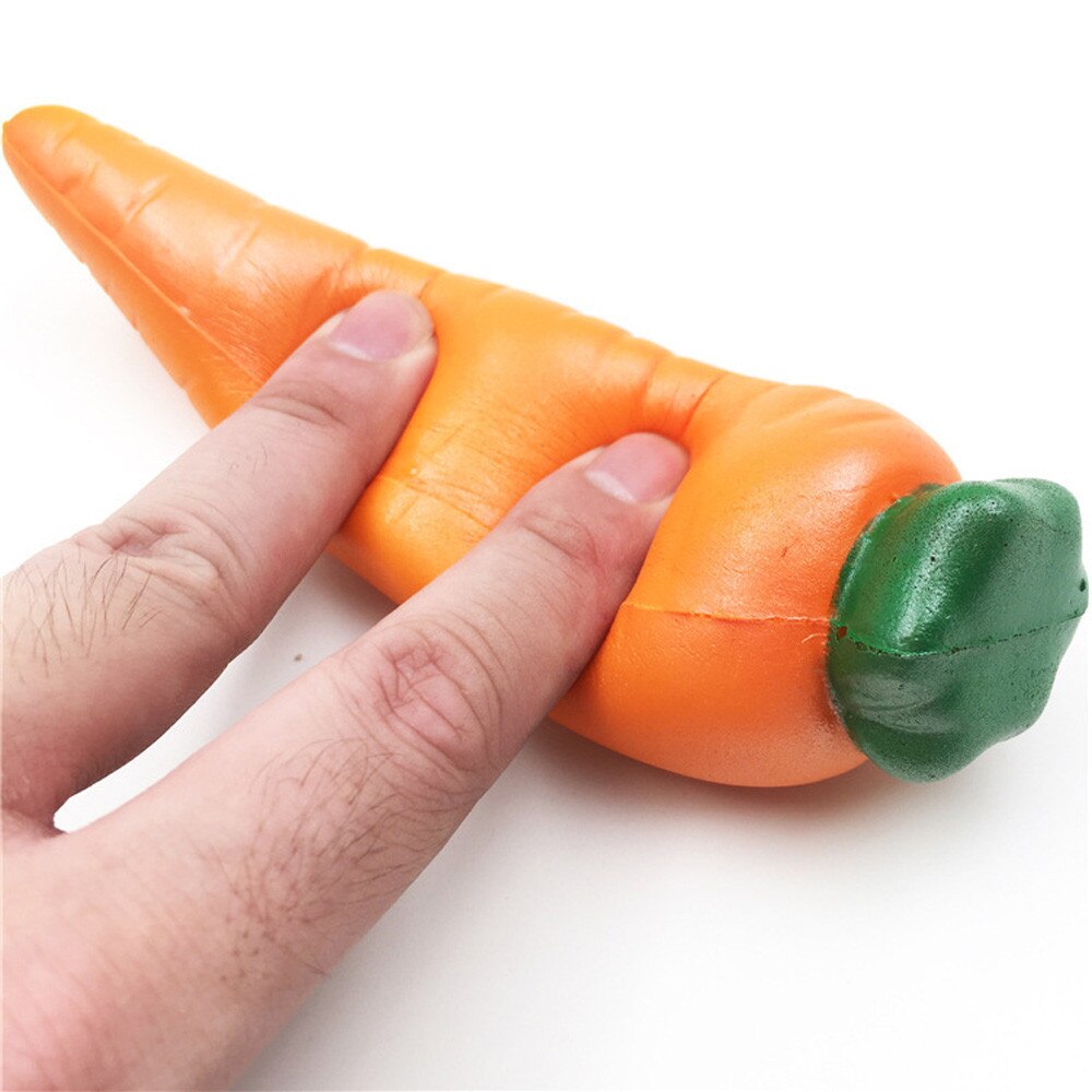 Simulation Carrot Slow Rising Stretch Toy Window Display Photography Props Kitchen Toy Figure Collection #A