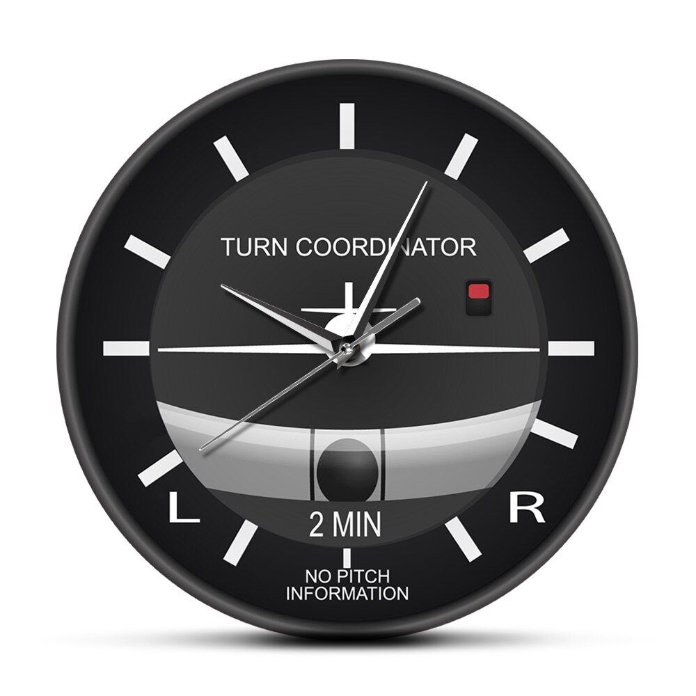 Luftfahrt klassisch Stille Nicht Tickt Wanduhr Flugzeug Cockpit Stil Gesicht Wanduhr Flugzeug Instrument Zeitmesser Piloten: Nein Rahmen
