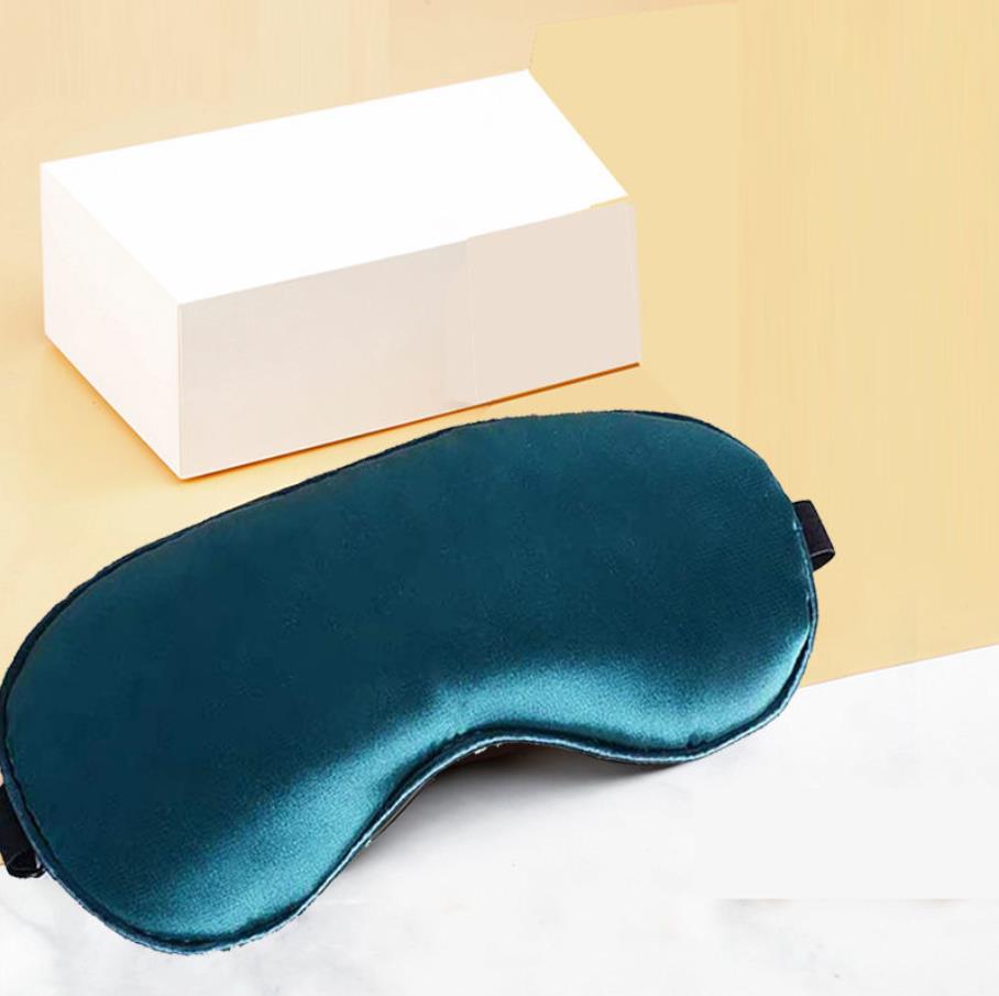 Steam compress eye mask USB silk charging sleep sense shading students boys and girls relieve eye fatigue and remove dark: green