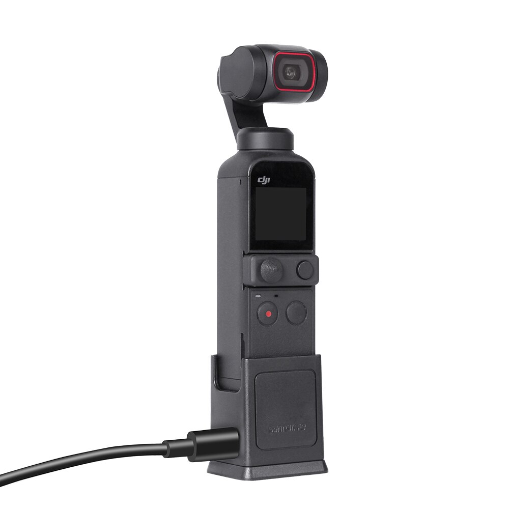 Puerto de USB-C DJI Pocket 2, Base de carga, soporte de extensión Compatible con cabezal de trípode para DJI Pocket 2/OSMO Pocket
