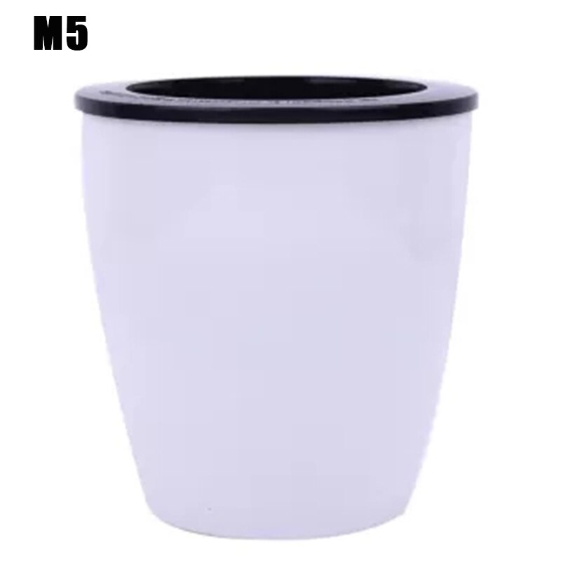 Resin Flower Pots Automatic Self Watering for Office Garden Supply Plants Basket Home Decorative Planter TB: M5 13x9x14cm
