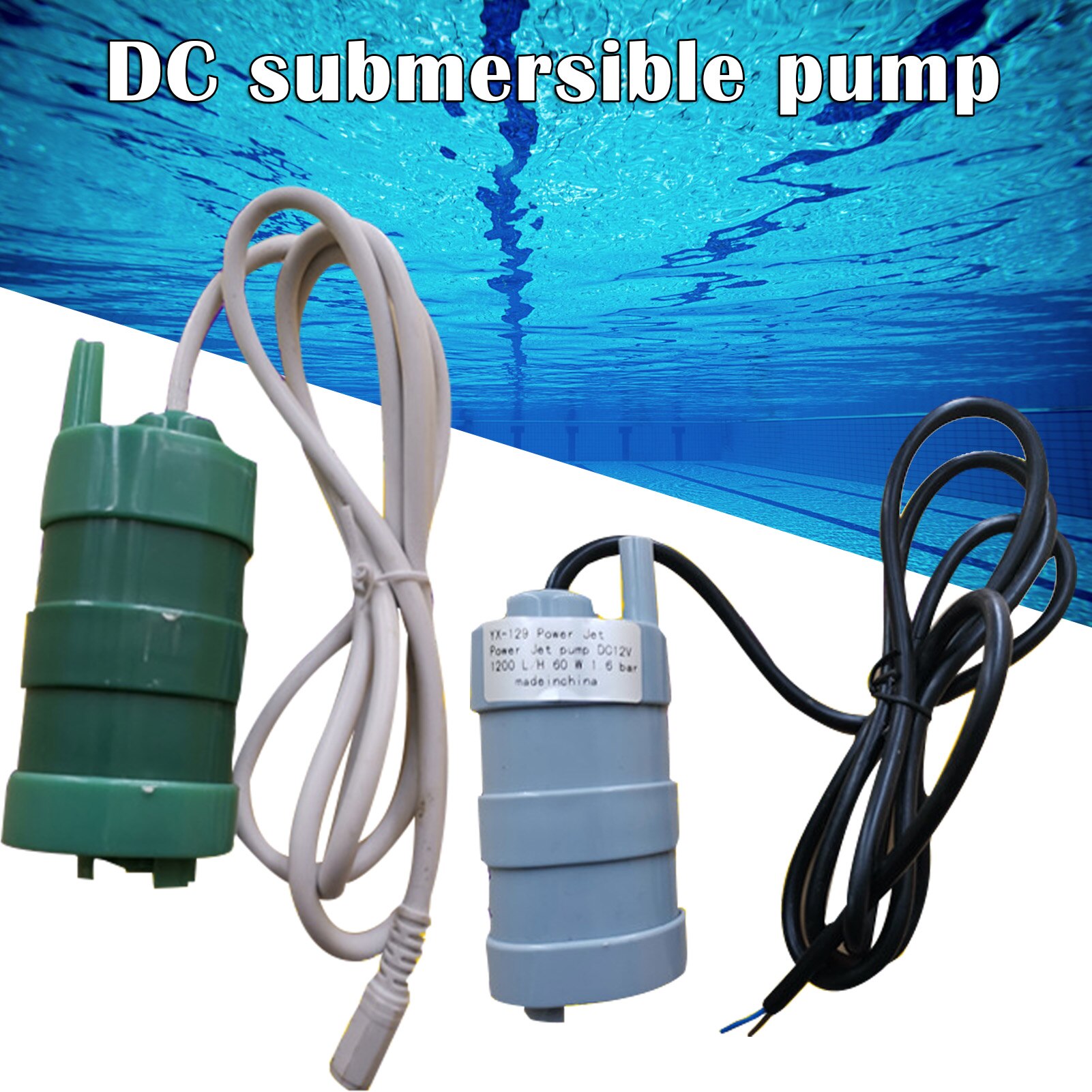 24V DC Submersible Flow Pumps 15 meters 10L/M Straight Micro Water Equipment for Engineering VJ