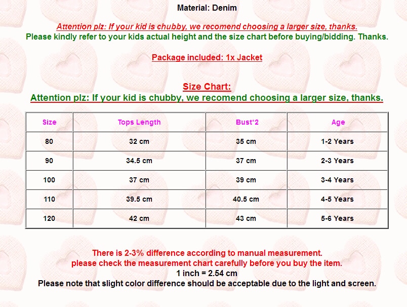 Brand Toddler Infant Children Kids Girls Denim Jean Fall Jacket Button Coat Outwear Tops Spring Autumn Clothes 1-6Y