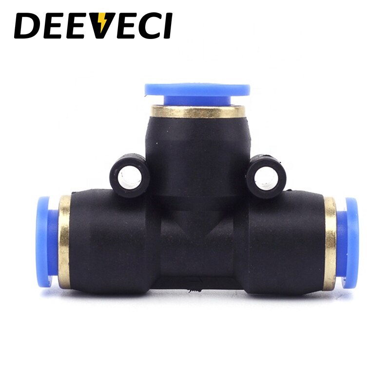 4 to 12mm Pneumatic fittings PE water pipes quick couplings direct thrust plastic hose pipe connectors