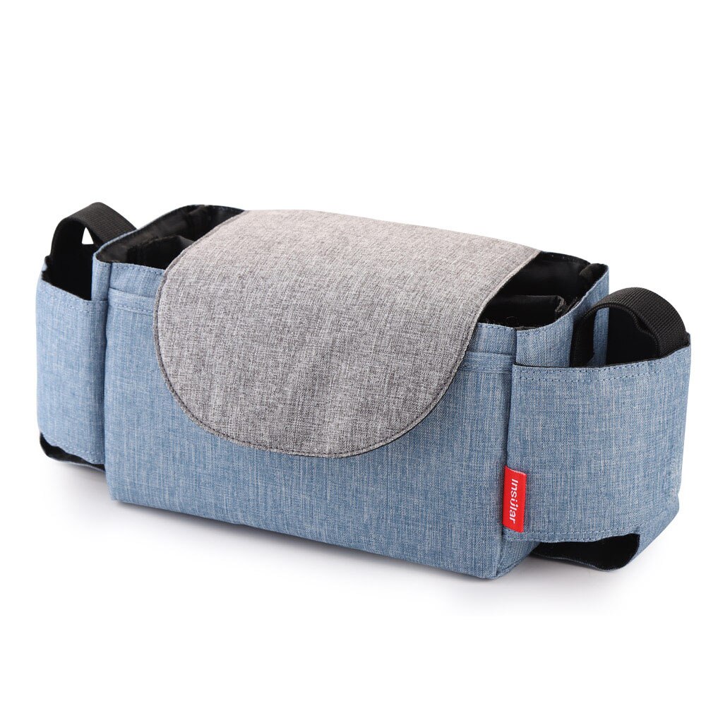 Skötväska blöjvagn väskor barnvagn arrangör mamma rese skötväskor hängande vagn barnvagn buggy cart flaskväskor: Denim